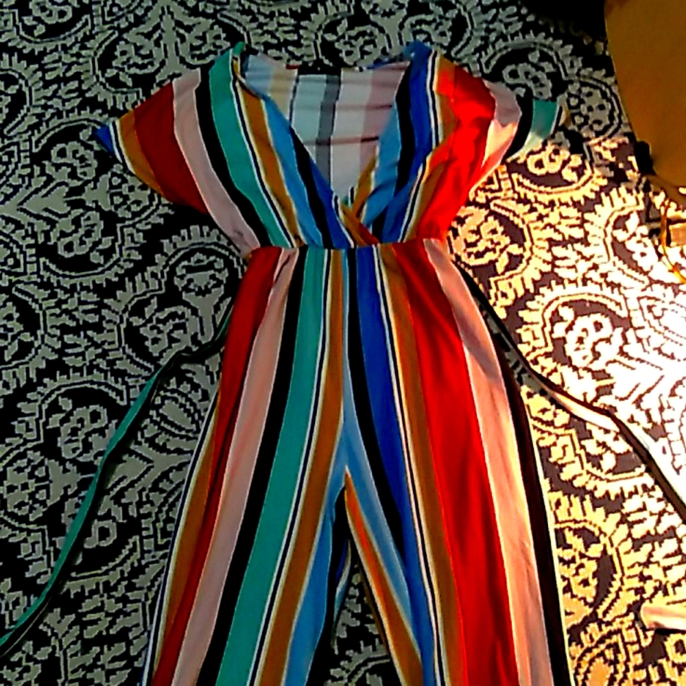 A multi colored jumper
